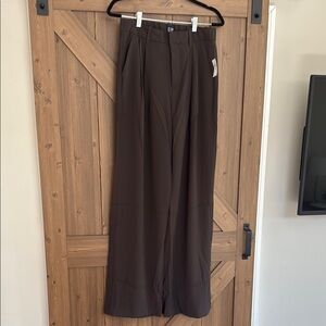 GAP Brown Wide-Leg Trousers 6 Tall